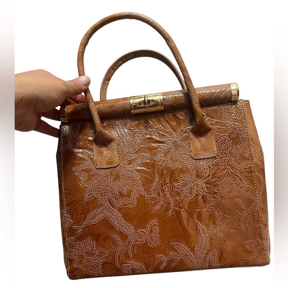 πPELLE DI GIADA BORSE ON PELLE. MADE IN ITALY, Elegant Brown Leather Handbag - Picture 7 of 16